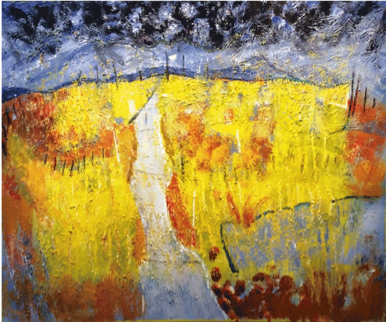Road Across the Moor, oil on canvas by John Roger Bradley