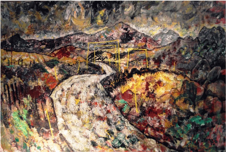 Road Across the Moor, oil on canvas by John Roger Bradley