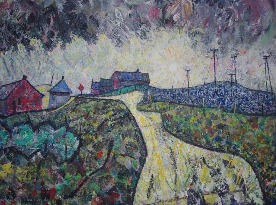 First Light, acrylic on canvas by John Roger Bradley